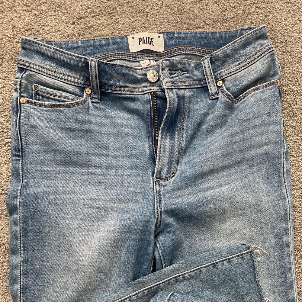 Paige wide leg Cindy high rise jeans